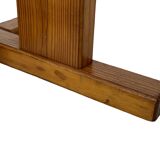 Vintage Design Pine Dining Table, Oval Table from the 1970s