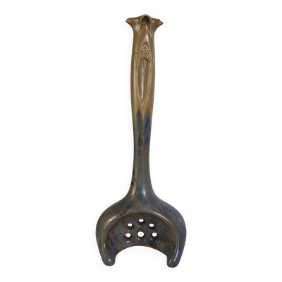 Vase Art Nouveau en grès émaillé flammé — Pierrefonds