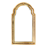 Miroir français de style Louis Philippe en bois doré décoré de verre miroir fumé