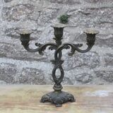 Pair of vintage candlesticks, baroque rococo style.