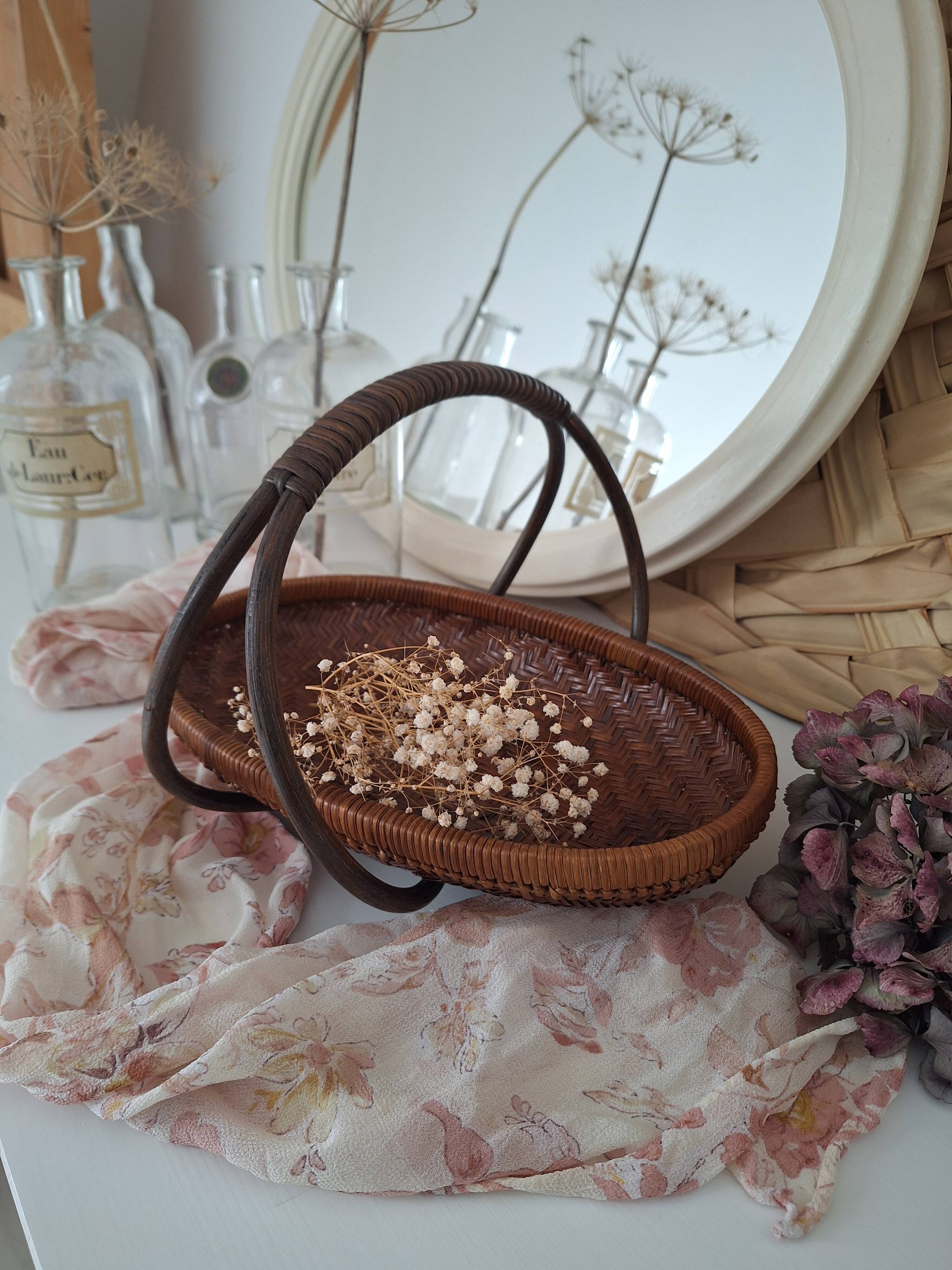 Vintage bamboo basket