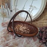 Vintage bamboo basket