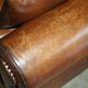 Pair of Ralph Lauren Jamaica club sofas restored in leather.