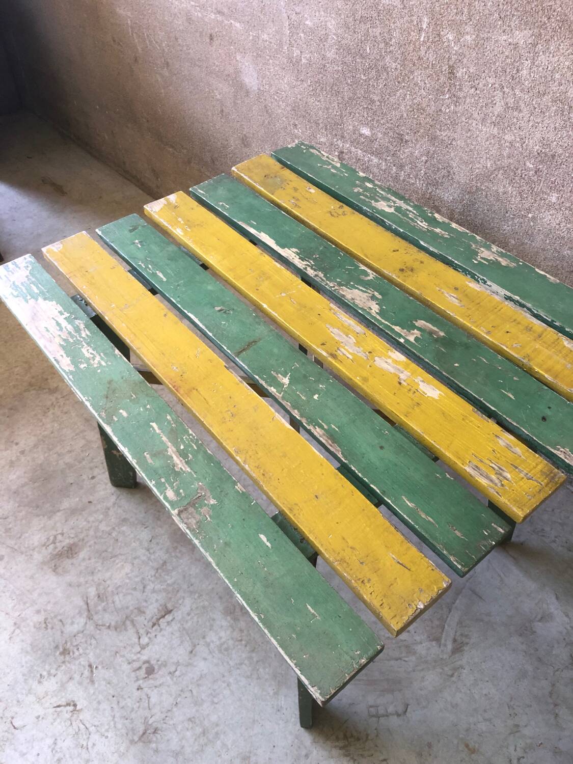 Vintage patinated garden table