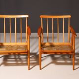 Pair of mid-century armchairs by Jaroslav Šmídek for TON, 1970s