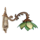 Applique lampe Lotus fleur pétale nacre base bronze dp 1123615