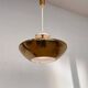 Small brass design UFO pendant - 1940s / Czechoslovakia