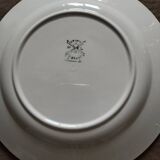 Set of 8 earthenware dessert plates Moulin des Loups 19th