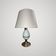 Old small cream metal egg lamp/gold metal Charles house style year