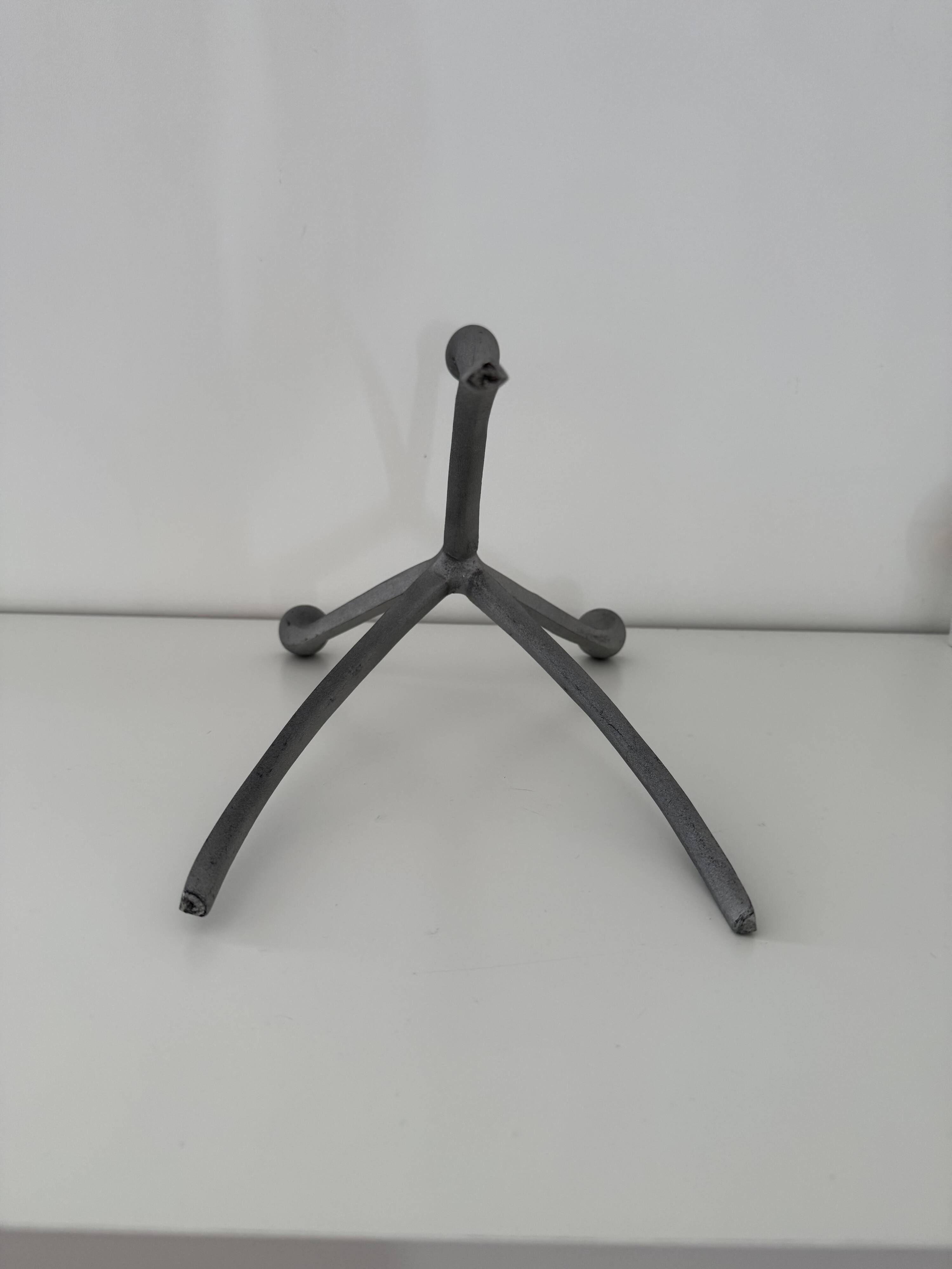 Bougeoir, chandelier tripode "Spider" space age starck eames 80s design