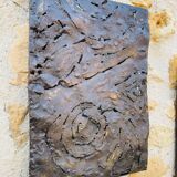 Set of three brutalist wall sculptures, by Irv Bramberg, vintage