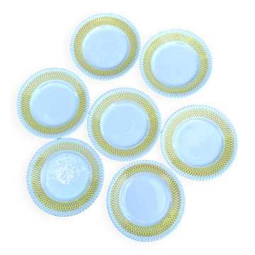 Assiettes à dessert, années 50-60