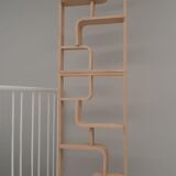 Curved plywood wall, bookcase, flowerbed, Volak by Holesov, 1960s Czechoslovakia