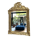 Antique mirror 89/60.5cm 19th century Regency style gilded with gold leaf, mercury glass.