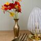 Vintage art deco globe table lamp in milky glass