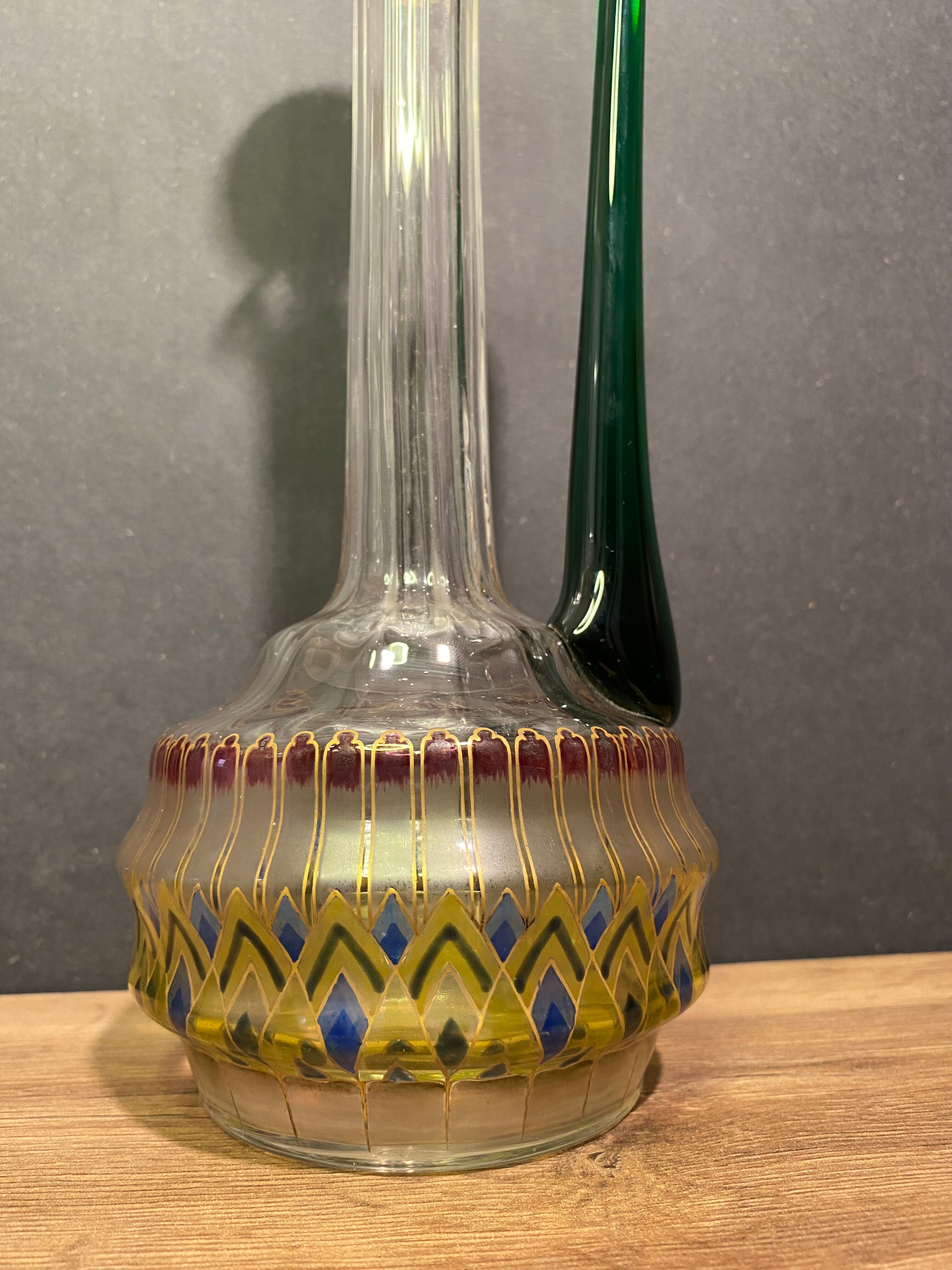 Carafe in tinted glass Murano Venice