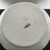 Large white tureen with gold edges art deco style