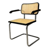 Black Cesca B64 chair by Marcel Breuer from the 1970s