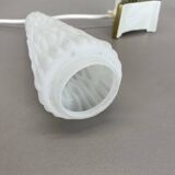 Set of 2 "cone" glass and brass table light, italy 1950s