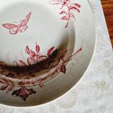 6 mismatched earthenware soup plates lot 8