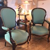 Fauteuils style Louis Philippe