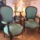 Louis Philippe style armchairs