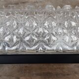 Erco chiseled glass wall sconce 1960