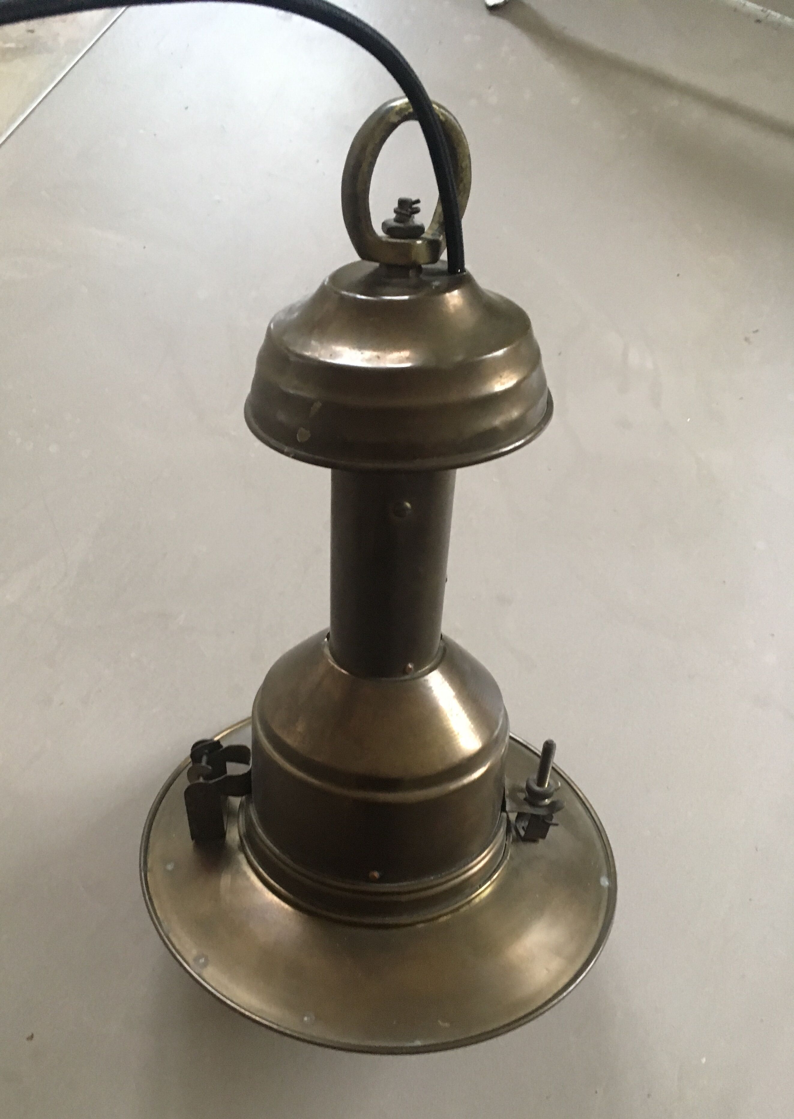 Old industrial brass hanging