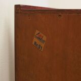 Buffet haut en teck, design danois, années 1970, fabriqué par ES Møbler