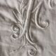 Old very large linen sheet monogrammed BF