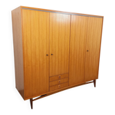Vintage Scandinavian teak wardrobe from the 1960s.