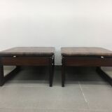 Ensemble de 2 tables d'appoint brésiliennes Percival Lafel du milieu du siècle, années 1970