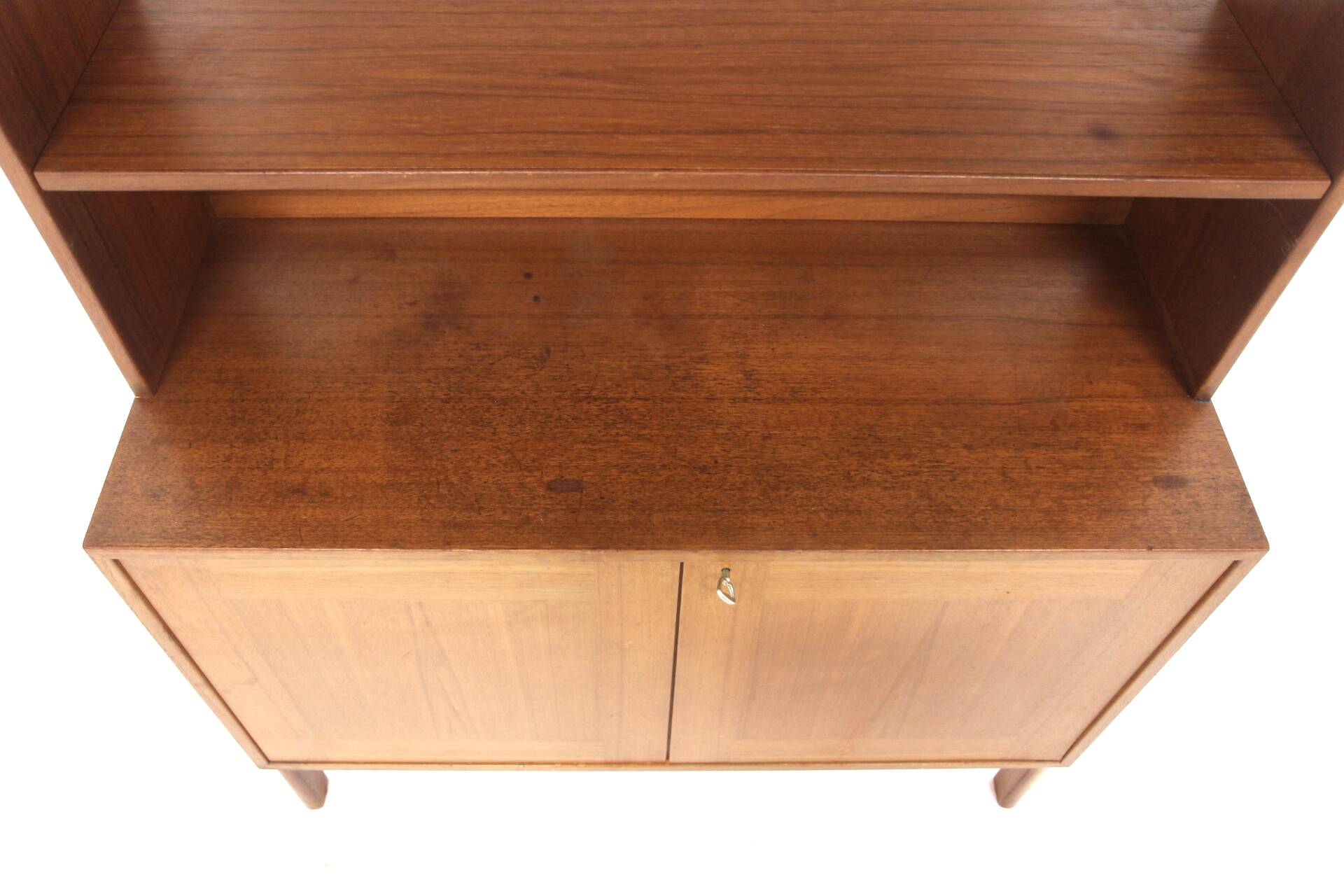 Scandinavian teak bookcase chest of drawers, Sweden, 1960