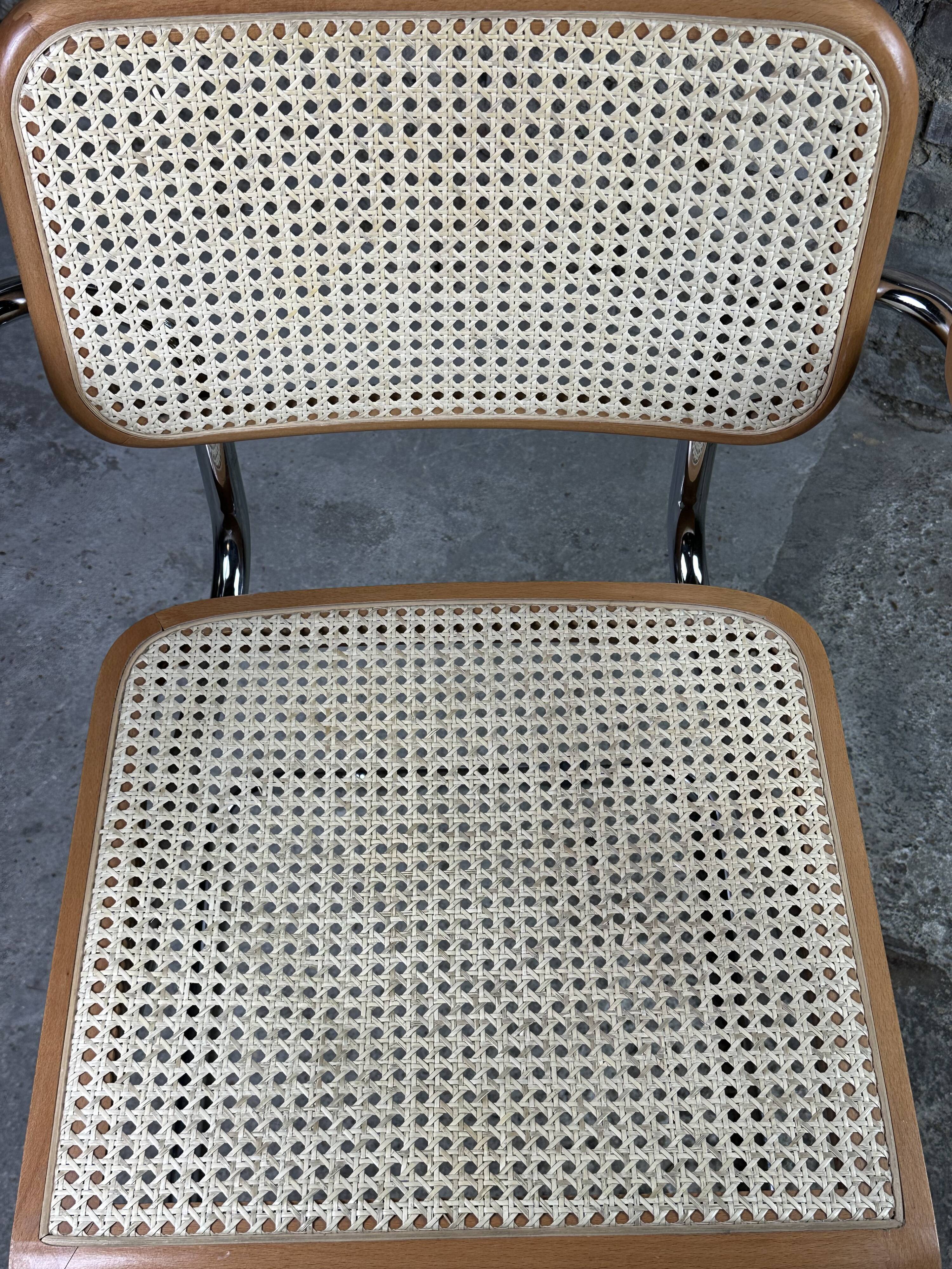 70'S Italian sled chair in beech and chrome aluminum