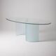 Table ovale en verre
