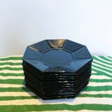 Complete set of cups, saucers and dessert plates - Octime Arcoroc Collection - Made in France
