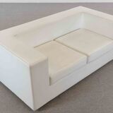 Throw Away Sofa by Willie Landels for Zanotta 1965 in white vinyl