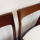 Set of 4 vintage Scandinavian teak chairs from the 60s