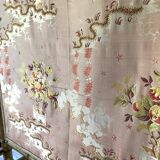 Fire screen, 19th century bamboo-style fireplace screen