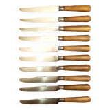 Set of 10 horn handle knives