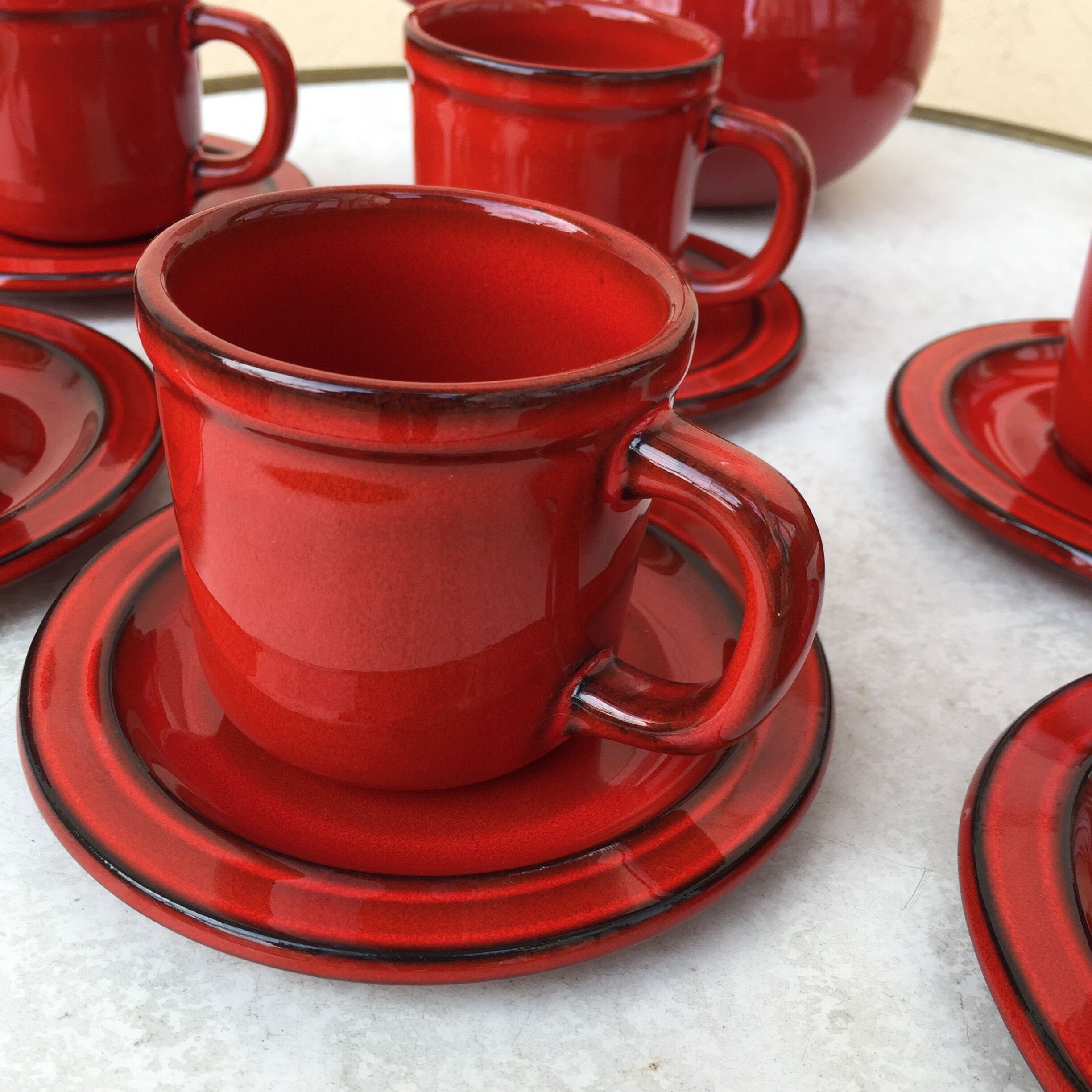 Coffee service signed Elchinger from the 1970s.