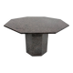 Mid-century octagonal granite dining table, 1980s