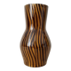 Vintage hand painted striped vase