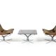 Chaises et table Chromed Falcon par Sigurd Ressell années 1970