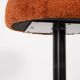 Vintage dark orange stool, Germany, 1960s