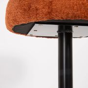 Tabouret vintage orange foncé, Allemagne, 1960s