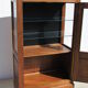 Louis Philippe showcase in solid walnut