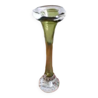 Vase soliflore suédois en verre soufflé