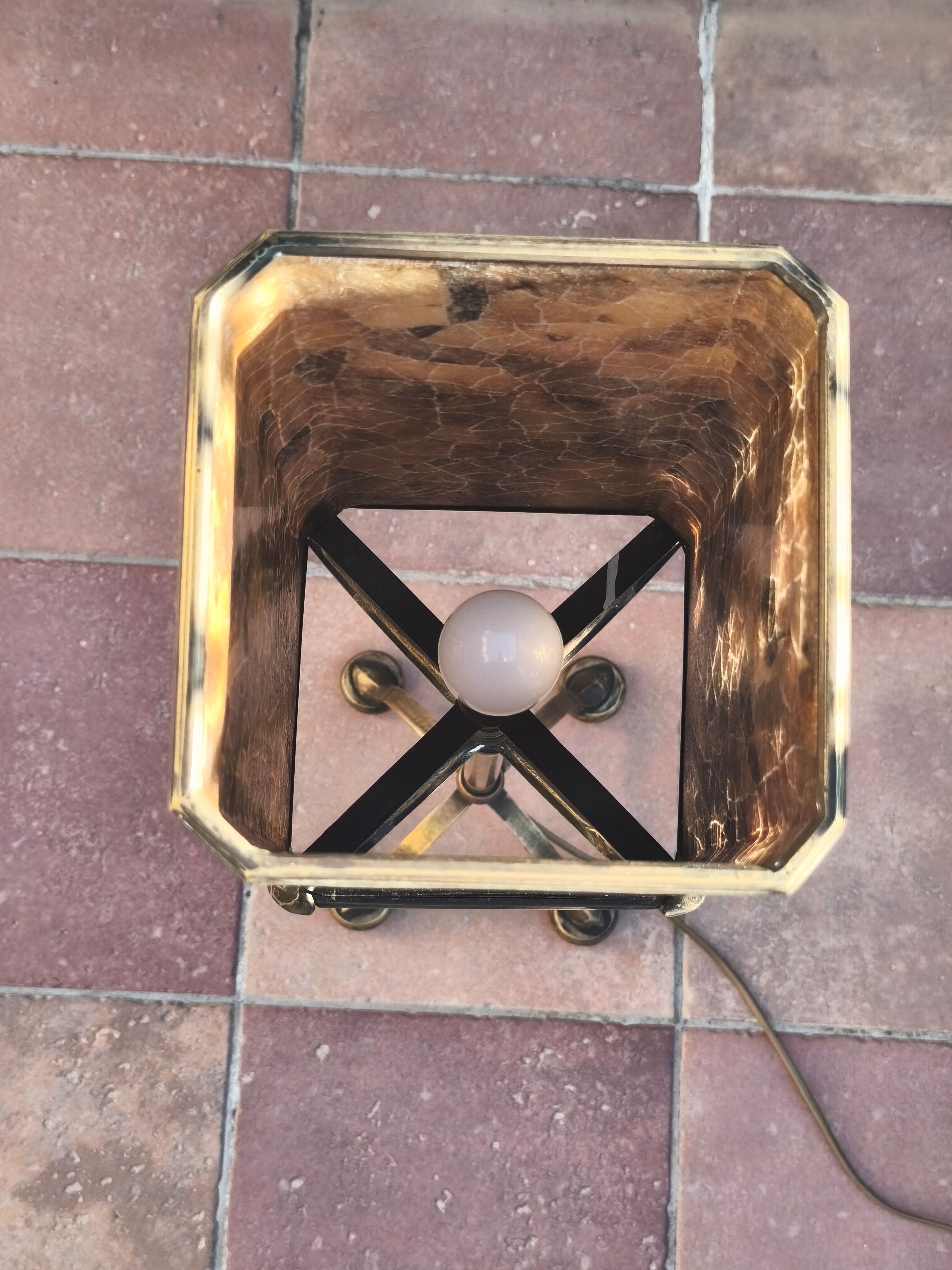 Brutalist sun lamp from the 1960s in Italy.