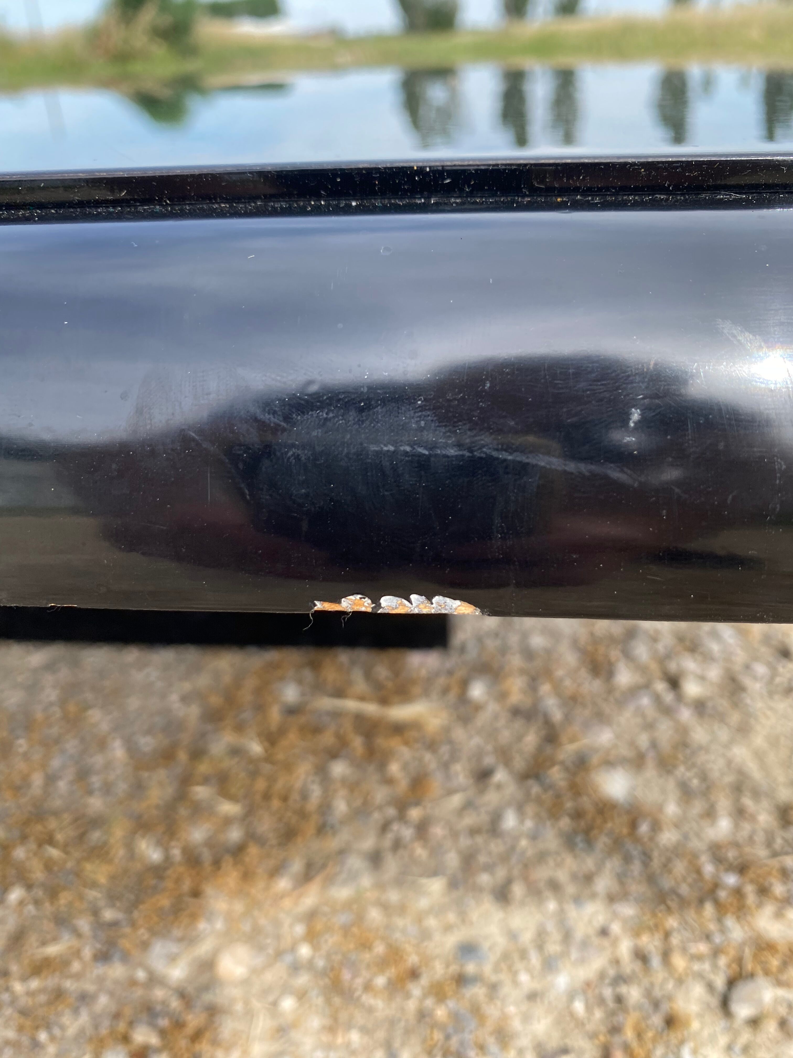 Black lacquered design coffee table